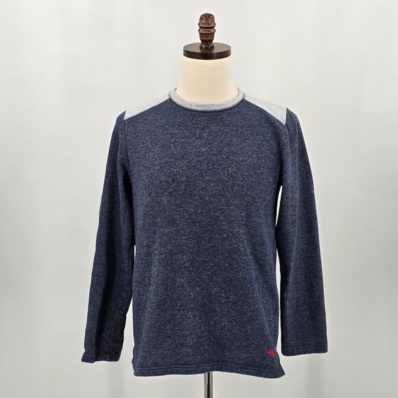 Tommy Bahama Crew Neck Pullover Men's M Blue and Gray Long Sleeve - Picture 2 of 6